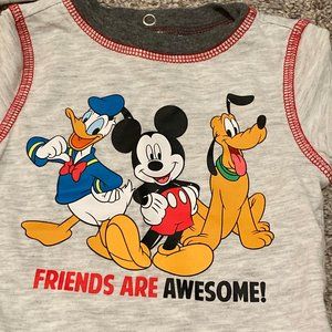 Disney Baby (2) Boys shirts Size 6M Mickey Mouse